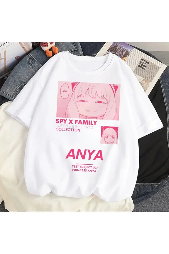 Loid Forger Yor Forger Anya Forger T-shirt Cartoon Manga Anime Harajuku Graphic Kawaii T-shirt For Men's Shirt