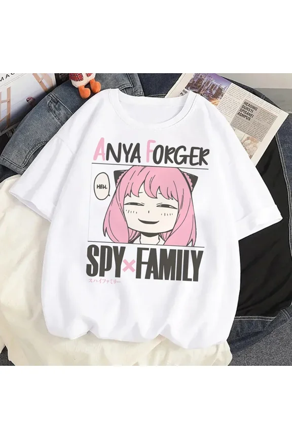 Loid Forger Yor Forger Anya Forger T-shirt Cartoon Manga Anime Harajuku Graphic Kawaii T-shirt For Men's Shirt