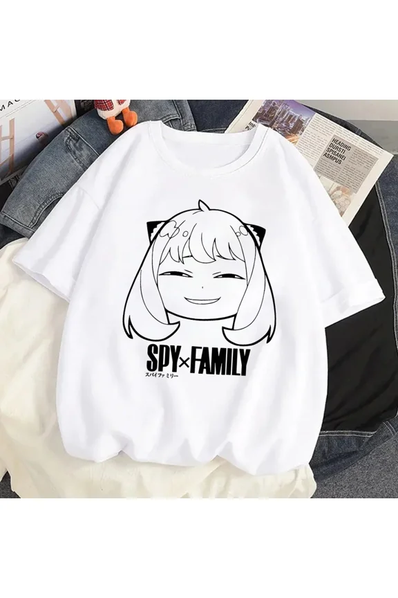 Loid Forger Yor Forger Anya Forger T-shirt Cartoon Manga Anime Harajuku Graphic Kawaii T-shirt For Men's Shirt