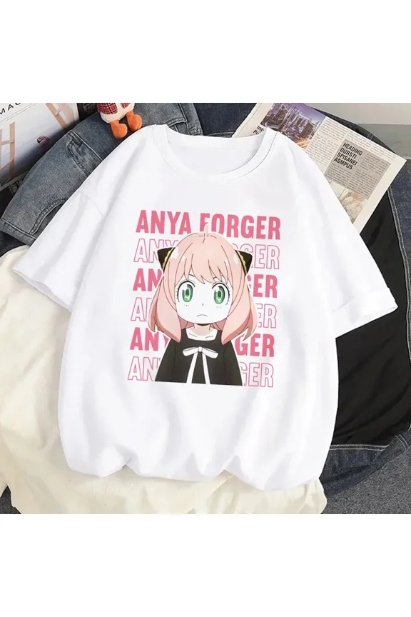 Loid Forger Yor Forger Anya Forger T-shirt Cartoon Manga Anime Harajuku Graphic Kawaii T-shirt For Men's Shirt