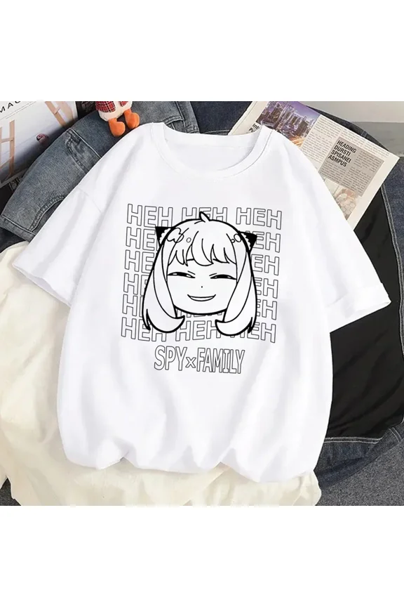 Loid Forger Yor Forger Anya Forger T-shirt Cartoon Manga Anime Harajuku Graphic Kawaii T-shirt For Men's Shirt