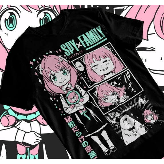 Loid Yor Anya Bon Forger SPY x FAMILY Unisex T-Shirt Manga Anime Soft Tee