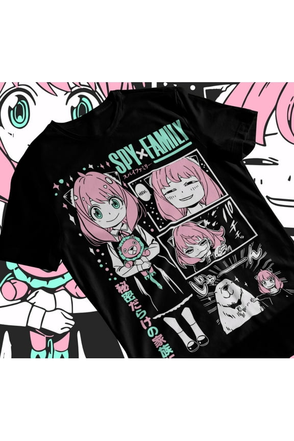 Loid Yor Anya Bon Forger SPY x FAMILY Unisex T-Shirt Manga Anime Soft Tee