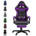 thumbnail image 1 of SOONTRANS Purple Gaming Chair with Footrest, Ergonomic Gamer Chair for Adults, Reclining Office Chair, High Back Compute Chair with Massage, Racing Game Chairs, 1 of 9