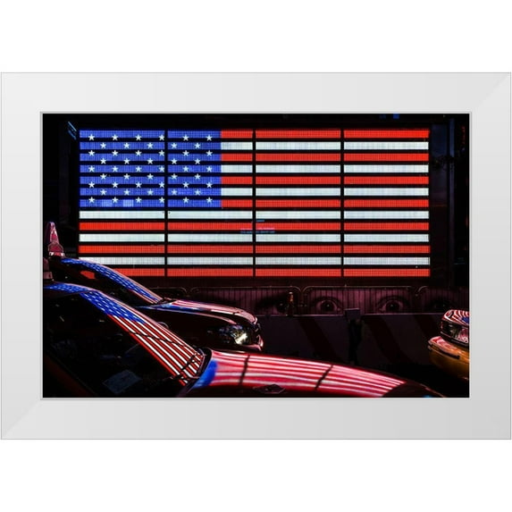 Loire, Herve 14x11 White Modern Wood Framed Museum Art Print Titled - America Is Watching You