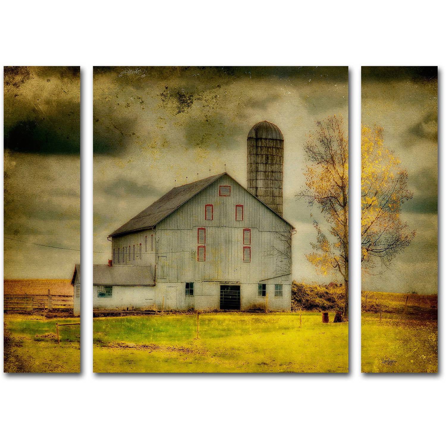 Lois Bryan "Old Barn on Stormy Afternoon" Multi Panel Art Set