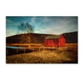 thumbnail image 1 of Lois Bryan 'Red Barn at Twilight' Canvas Art, 1 of 4