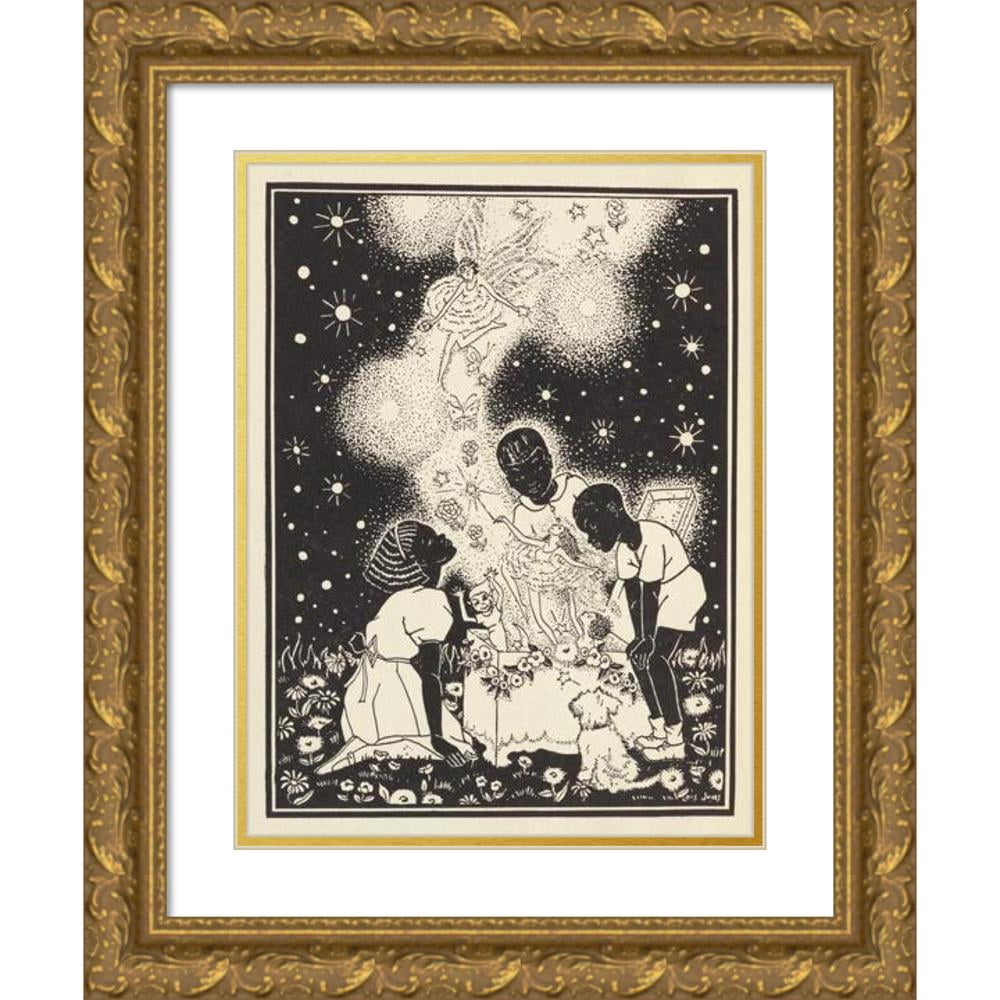 Lois Mailou Jones 12x14 Gold Ornate Wood Frame and Double Matted Museum Art  Print Titled - The Picture-Poetry Book Pl2 (1935) - Walmart.com, image size:1000x1000