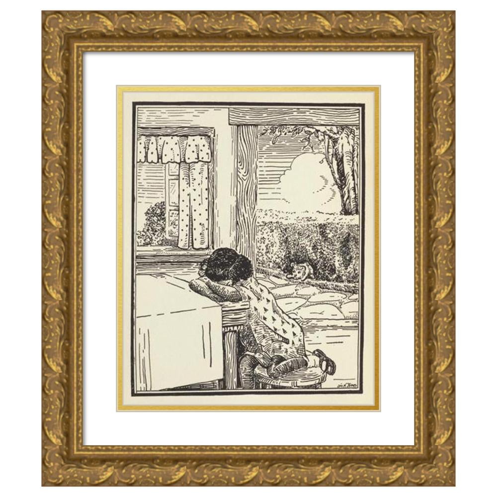 Lois Mailou Jones 12x14 Gold Ornate Wood Frame and Double Matted Museum Art  Print Titled - The Picture-Poetry Book Pl32 (1935) - Walmart Business  Supplies, image size:1000x1000