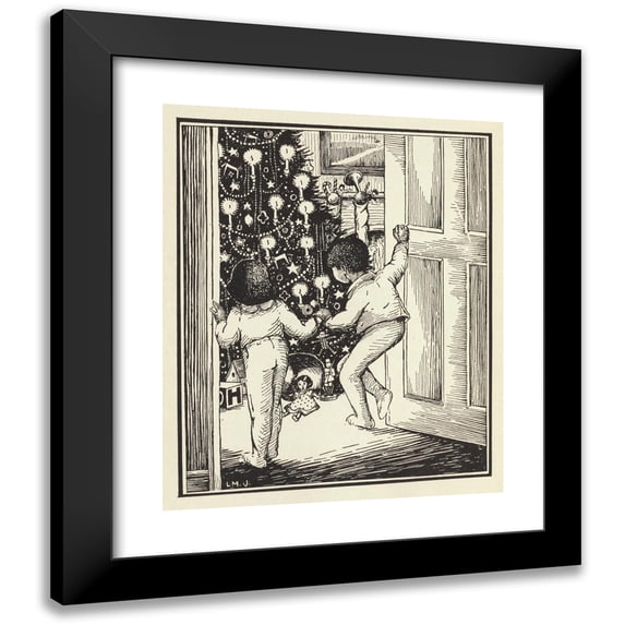 Lois Mailou Jones 15x18 Black Modern Framed Museum Art Print Titled - The Picture-Poetry Book Pl12 (1935)