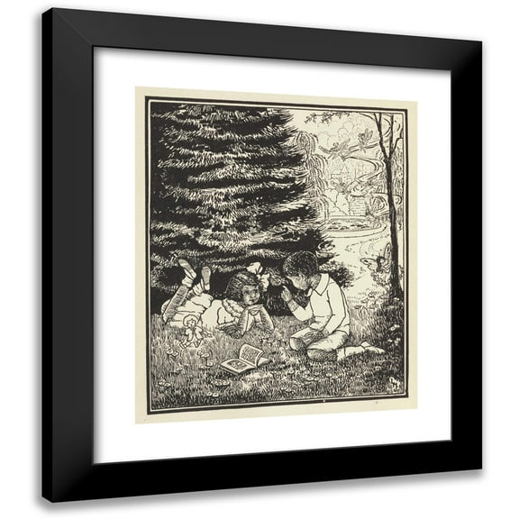 Lois Mailou Jones 15x18 Black Modern Framed Museum Art Print Titled - The Picture-Poetry Book Pl22 (1935)
