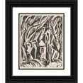 thumbnail image 1 of Lois Mailou Jones 15x18 Black Ornate Wood Framed Double Matted Museum Art Print Titled - The Picture-Poetry Book Pl19 (1935), 1 of 5