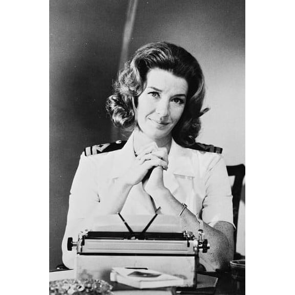 Lois Maxwell as Miss Moneypenny in Live and Let Die 24x36 Poster at Typewriter