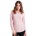 thumbnail image 1 of Loiseau Elegant Tunic Long Sleeve Women Blouses Top Pink Size S, 1 of 5