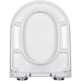 Lojalitet V and U shaped toilet seat with soft close and easy to clean white with a quick