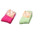 thumbnail image 1 of Lojoutye 2 Pack(Green 1PCS & Hot Pink 1PCS) Slipper Socks for Men Multipack Women Color Socks Cotton Men Floor Warm Home Socks Bed Soft Winter Socks, 1 of 3