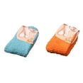 thumbnail image 1 of Lojoutye 2 Pack(Sky Blue 1PCS & Orange 1PCS) Socks 4-6 Years Multipack Women Color Blister Socks Women Floor Warm Home Socks Bed Soft Winter Socks, 1 of 1