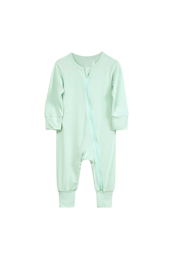 2025 Baby Cotton Bunny Romper Rompers Footless Pajamas Zipper Baby Boy Easter Outfit 18 Months Long Sleeve Sleeper Jumpsuit