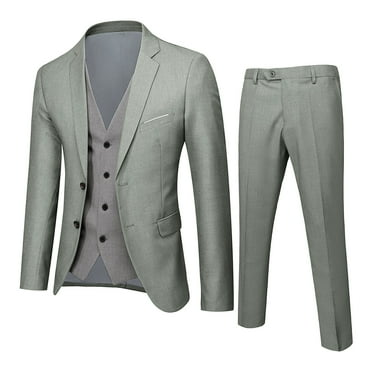 Lojoutye 2025 NEW Men’S Suit Slim 3 Mens Slim Fit Suit Piece Suit Business Wedding Young Men Suits Party Jacket Vest & Men's Slim Fit Suits Pants Suite Men Suit