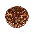 thumbnail image 1 of Lojoutye 2025 Women Fashion Sparkling Sequins Tame Hats Beret Colorful Cap Nightclub French Man Dress Hat Men for S Age 9 Tan French Hat, 1 of 4