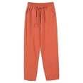 thumbnail image 1 of Lojoutye 2025 Women Summer High Waisted Pants Jumpsuit for Women Casual Palazzo Pants Wide Leg Plus Dress Pants for Women Business Casual Long Pant Trousers with Women Pants Casual Work Pocket, 1 of 3