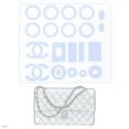 thumbnail image 1 of LokChuiDor Hardware Protective Film, Compatible with Classical Flap(Medium/Small/Mini Square). Purse Hardware Sticker Transparent, Anti-Scratch, Clear, 1 of 8