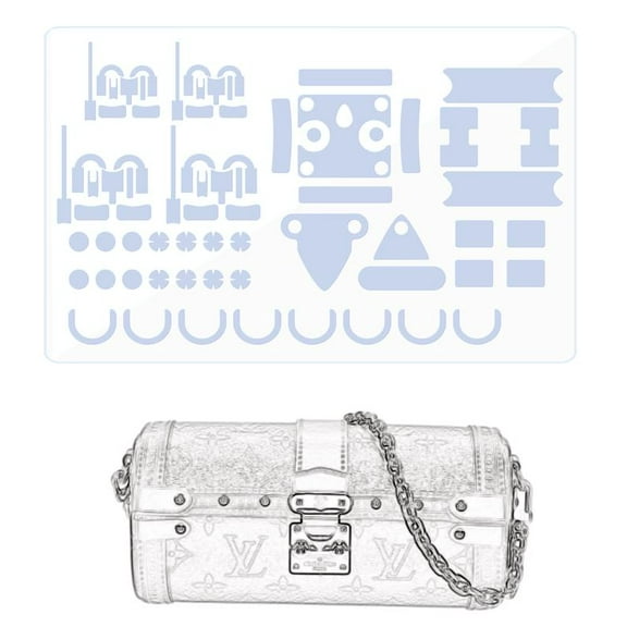 LokChuiDor Hardware Protective Film, Compatible with LV Papillon Trunk. Purse Hardware Sticker Transparent, Anti-Scratch, Clear