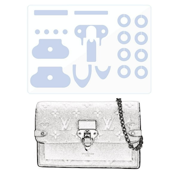 LokChuiDor Hardware Protective Film, Compatible with LV Vavin BB. Purse Hardware Sticker Transparent, Anti-Scratch, Clear