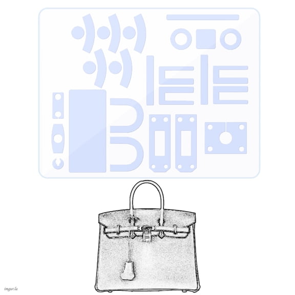 LokChuiDor Hardware Protective Film, compatible with BK25. Purse Hardware Sticker Transparent, Anti-scratch, Clear