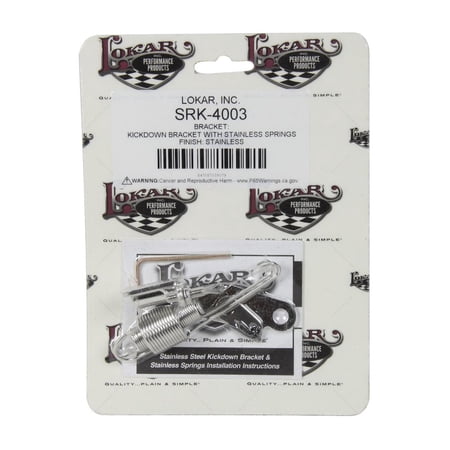 Lokar Stainless Steel Kickdown Bracket With Stainless