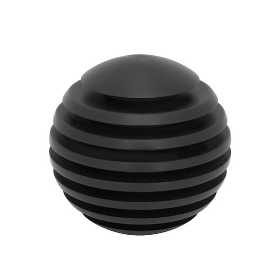 Lokar SK-6916 LOCSK-6916 AUTO TRANSMISSION SHIFTER KNOB; 3/8IN.-24 THREAD 2IN. DIA. VENETIAN; BLACK FIN