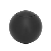 Lokar SK-6921 LOCSK-6921 KNOB; WITH PLAIN PUSH BUTTON FOR LOKAR SHIFTER;2IN. SOLID STYLE; BLACK FINISH