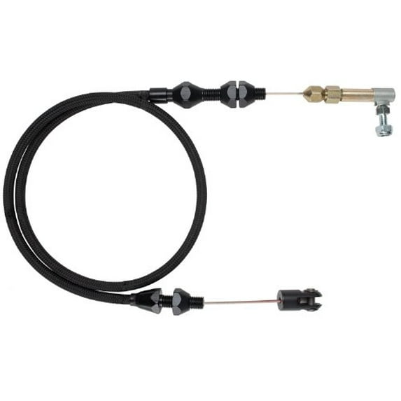 Lokar TCP-1000MODU LOCTCP-1000MODU HI-TECH THROTTLE CABLE KIT; FORD MODULAR 4.6L/5.4L V8; BLACK HOUSING; POLISHED E