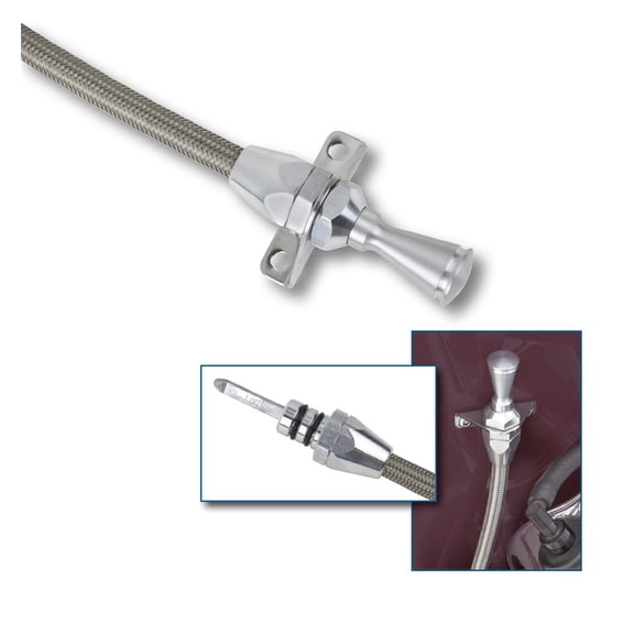 Lokar TD-3350400FM LOCTD-3350400FM HI-TECH FLEXIBLE BRAIDED STAINLESS TRANSMISSION DIPSTICK