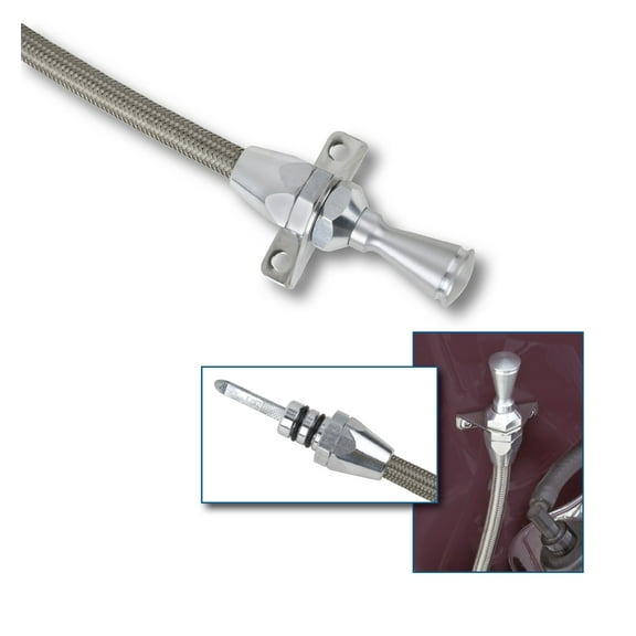 Lokar TD-3904FM LOCTD-3904FM HI-TECH FLEXIBLE BRAIDED STAINLESS TRANSMISSION DIPSTICK