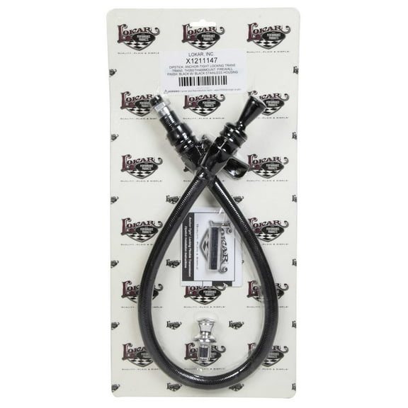 Lokar X1211147 LOCX1211147 MIDNIGHT SERIES; FLEXIBLE TRANSMISSION DIPSTICK; GM TH350/TH400; BLACK STAINLESS