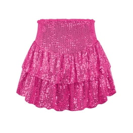 Women s Lightweight Puffer Skirt Metallic Shiny Solid Color Warm Quilted Mini A line Skirt Walmart