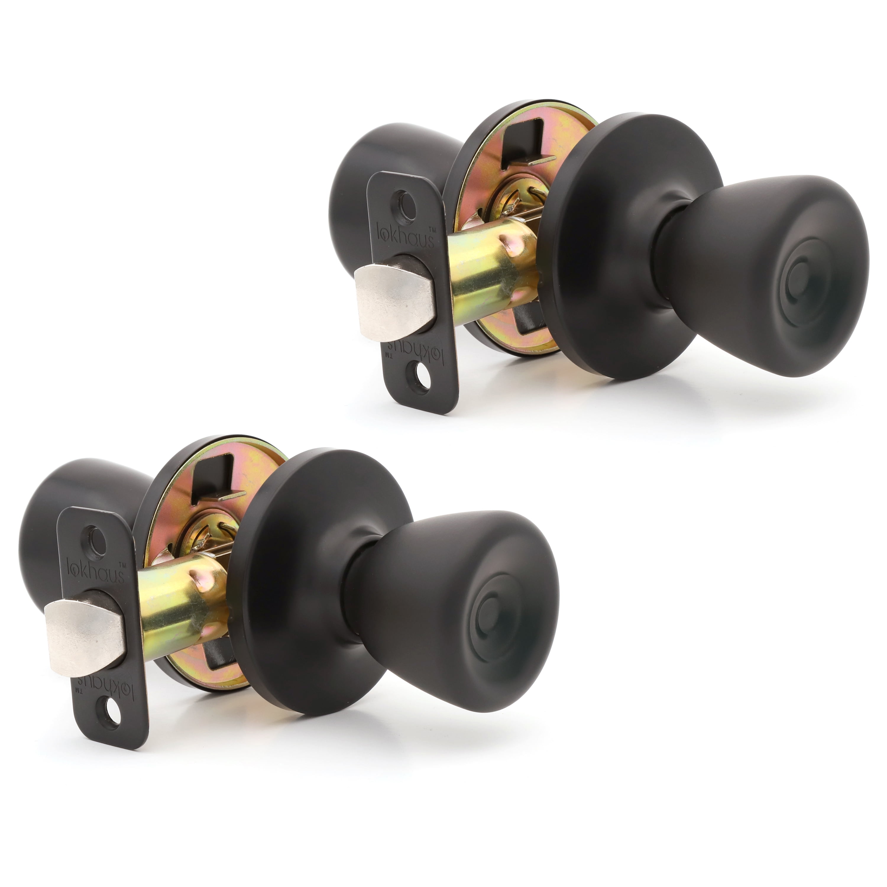Lokhaus Passage Tulip Doorknob Matte Black Twin Size - Walmart.com
