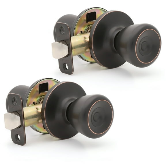 Lokhaus Passage Tulip Doorknob Oil Rubbed Bronze 2 Count