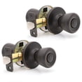 thumbnail image 1 of Lokhaus Privacy Tulip Doorknob Oil Rubbed Bronze 2 Count, 1 of 14