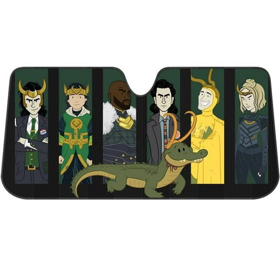 Loki 850778 The Loki Variants Car Windshield Visor Sunshade