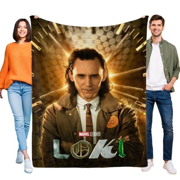 Loki-Anti-Pilling Flannel Blanket Soft Lightweight Plush Fuzzy Cozy Luxury Blanket for Home and Kitchen Use Perfect for Kids and Adults 48"*71"(120cm*180cm)