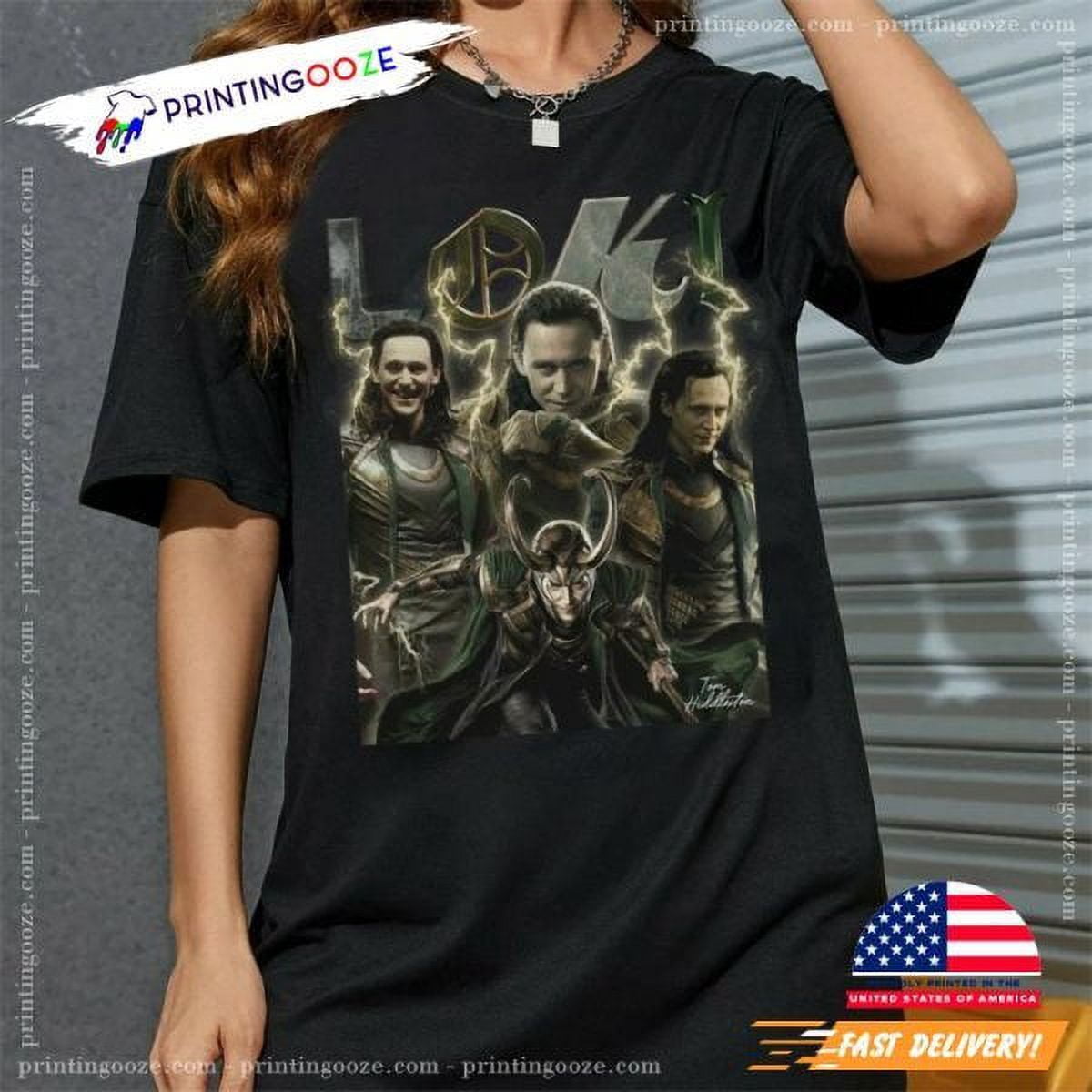 Loki Laufeyson King Of Asgard Graphic Tee - Walmart.com