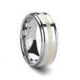 thumbnail image 1 of Loki Silver Inlaid Raised Center Tungsten Carbide Ring, 1 of 1