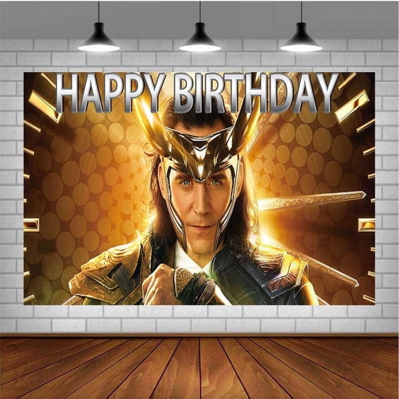 Loki Backdrop Party Supplies Wall Decor Banner Poster Birthday Decorations Background for Photography Taspestry