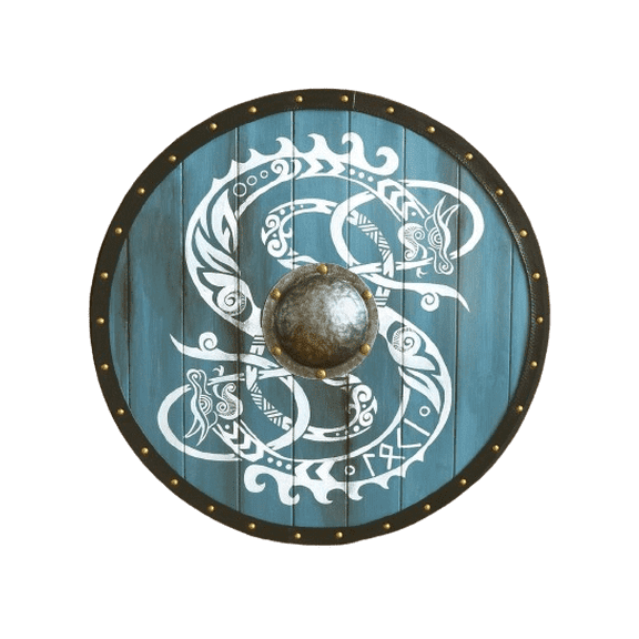 Loki Viking Shield, Loki Norse shield, medieval shield, norse shield, larp viking shield