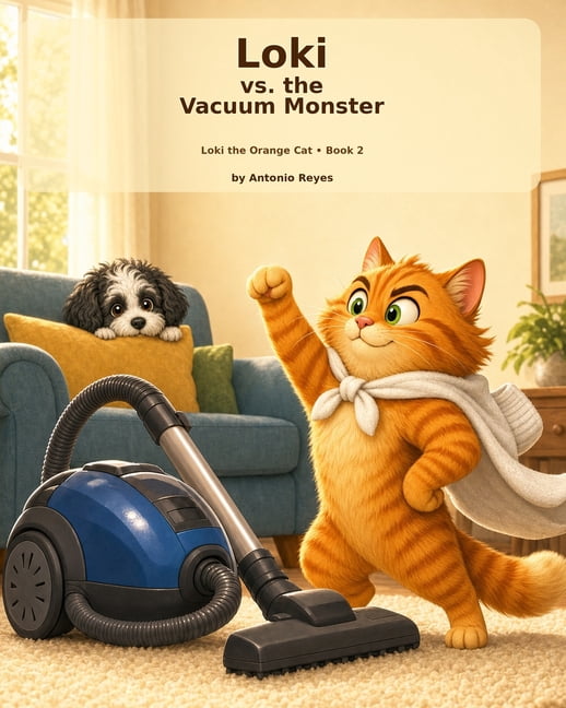 Loki the Orange Cat Loki vs. the Vacuum Monster: A Funny Cat Picture Book for Kids Ages 3-7, Book 2, (Paperback)