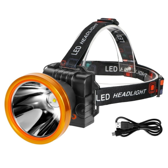 Hunting Friends Ultra-Bright LED Headlamp,High Lumen Rechargeable and Waterproof Headlight with Adjustable Headband for Night Work and Outdoor Use