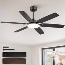 Lokivas 52in Ceiling Fan with Light, Modern Ceiling Fans with Remote ...
