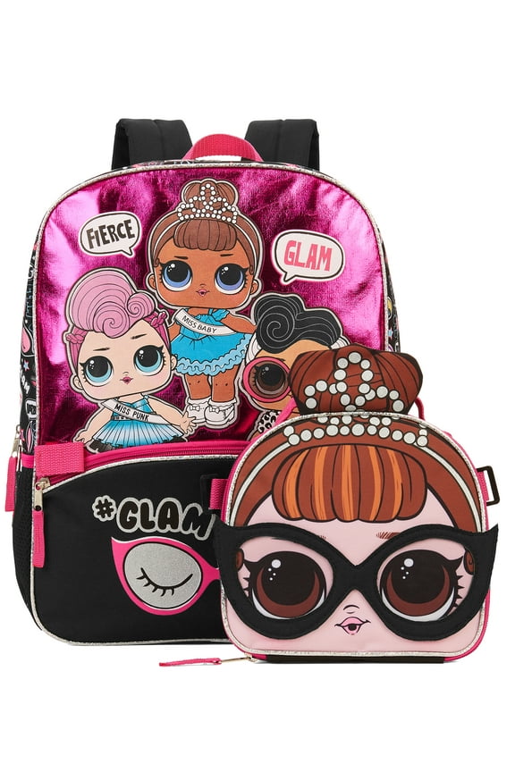 Lol Glam Life Backpack With Lunch Bag